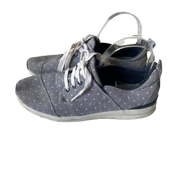 Bobs Sketchers Phresh Fashion Sneaker Polka Dot Blue Navy 9 GUC - Picture 1 of 9